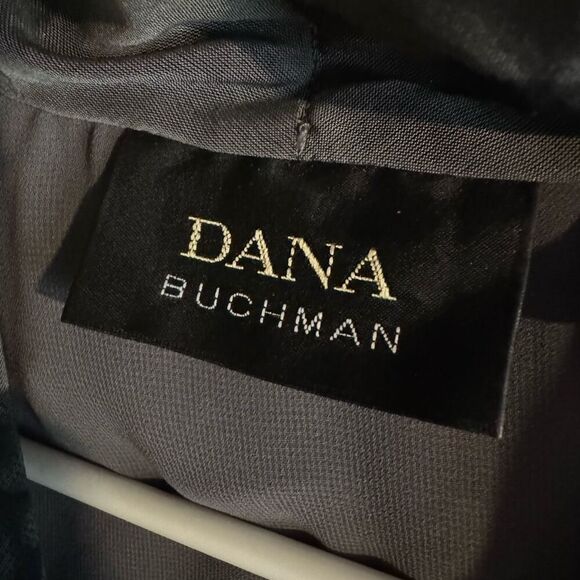 Dana Buchman Floral Silk Sheer Side Button Top Size 10 - Picture 10 of 10